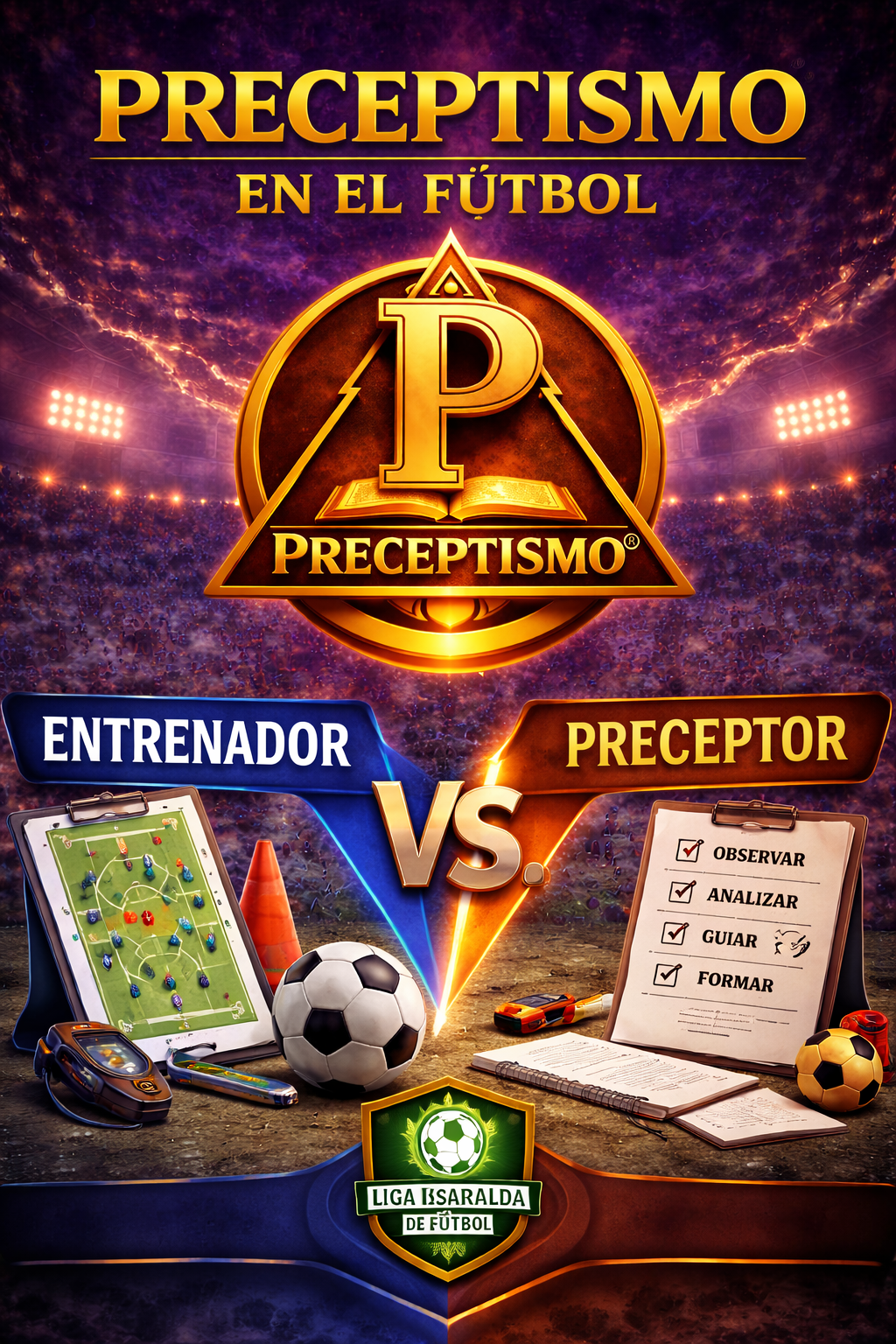 Entrenador vs. Preceptor en el Fútbol Preceptismo Contemporáneo "José Noel Amaya Cárdenas" "Empresario & Escritor del Preceptismo"