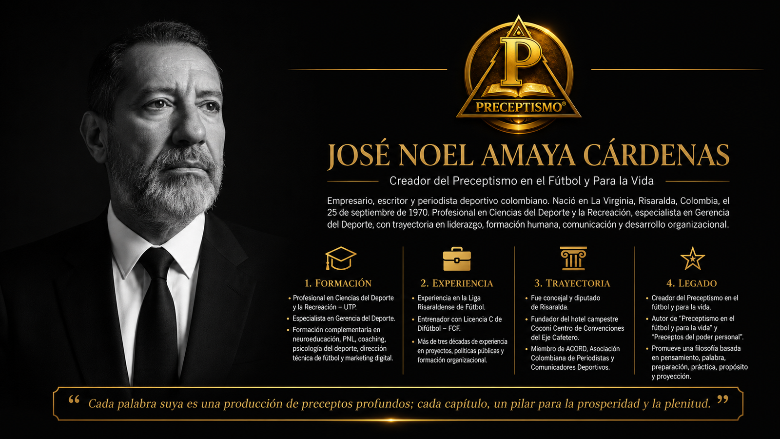 Poder Personal Contemporáneo "José Noel Amaya Cárdenas" "Empresario & Escritor del Preceptismo"